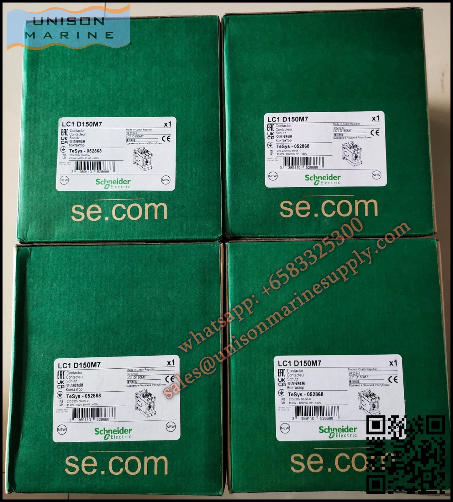 Schneider TeSys Deca Contactors : LC1D150M7
