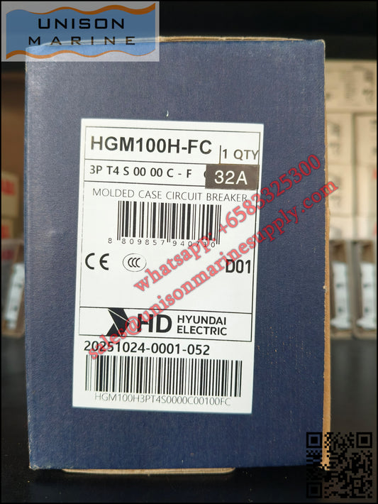 Hyundai Marine Circuit Breaker (MCCB) - HGM125H 3PT4S0000C 00032