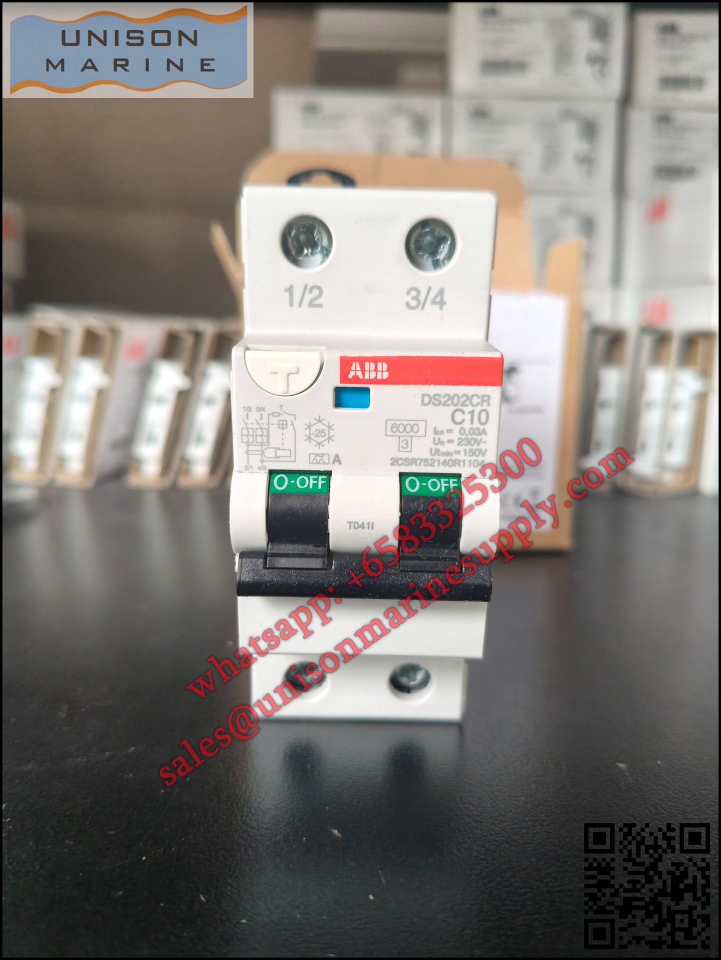 ABB Residual Current Circuit Breaker with Overcurrent Protection: DS202CRC10 A30, 2CSR752140R1104