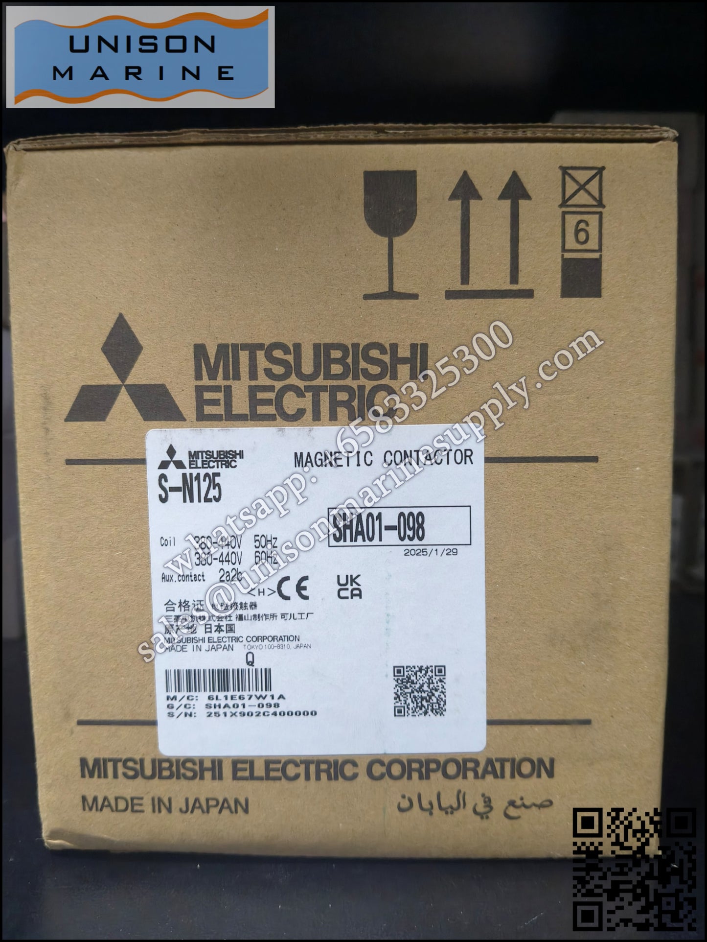 MITSUBISHI Magnetic Contactors: S-N125,2NO+2NC AC380-440V