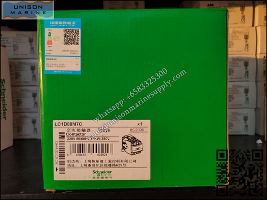 Schneider TeSys Deca Contactors : LC1D80AM7C