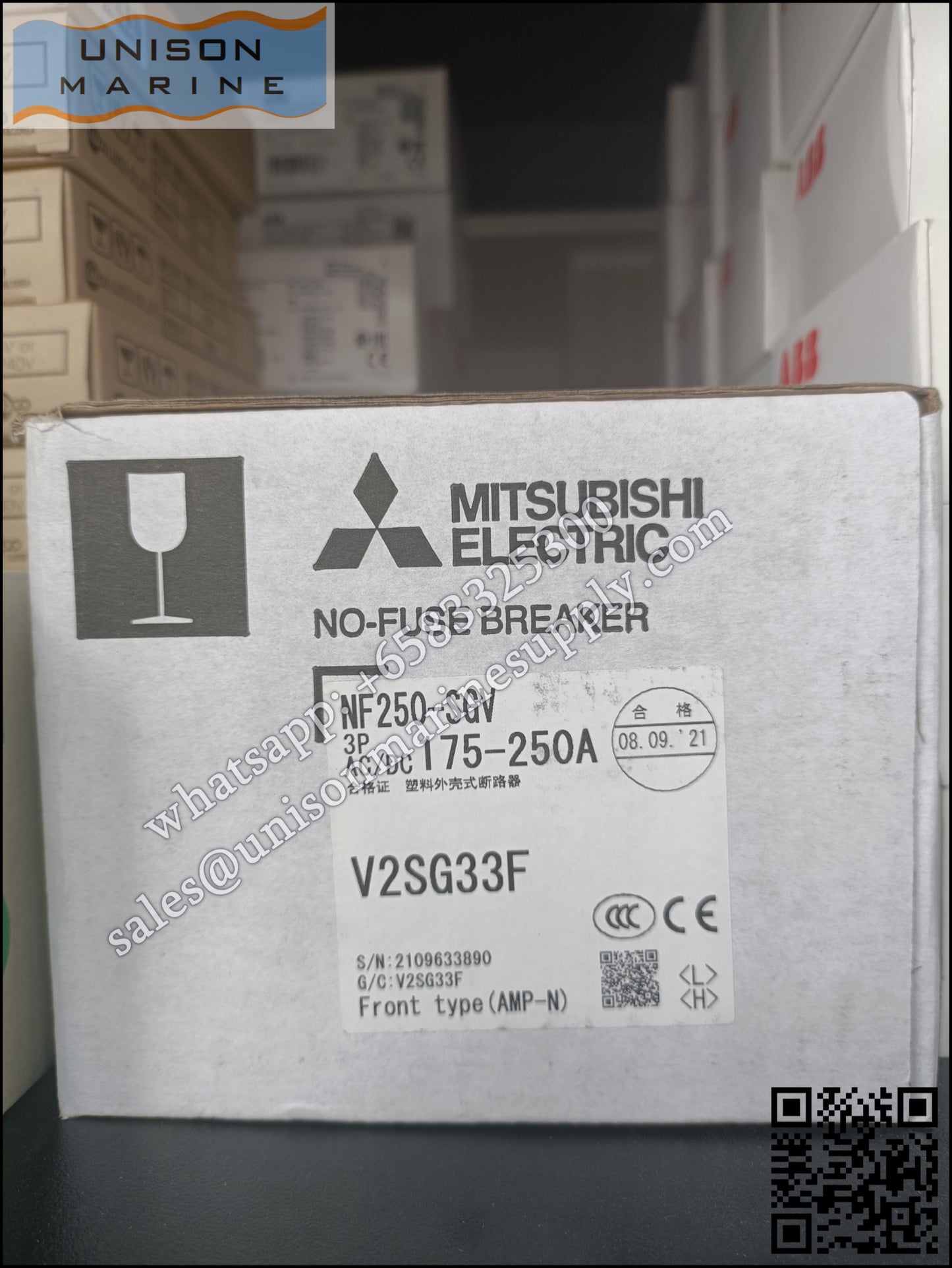 MITSUBISHI Low-voltage Circuit Breakers: NF250-SGV 3P 175-250A