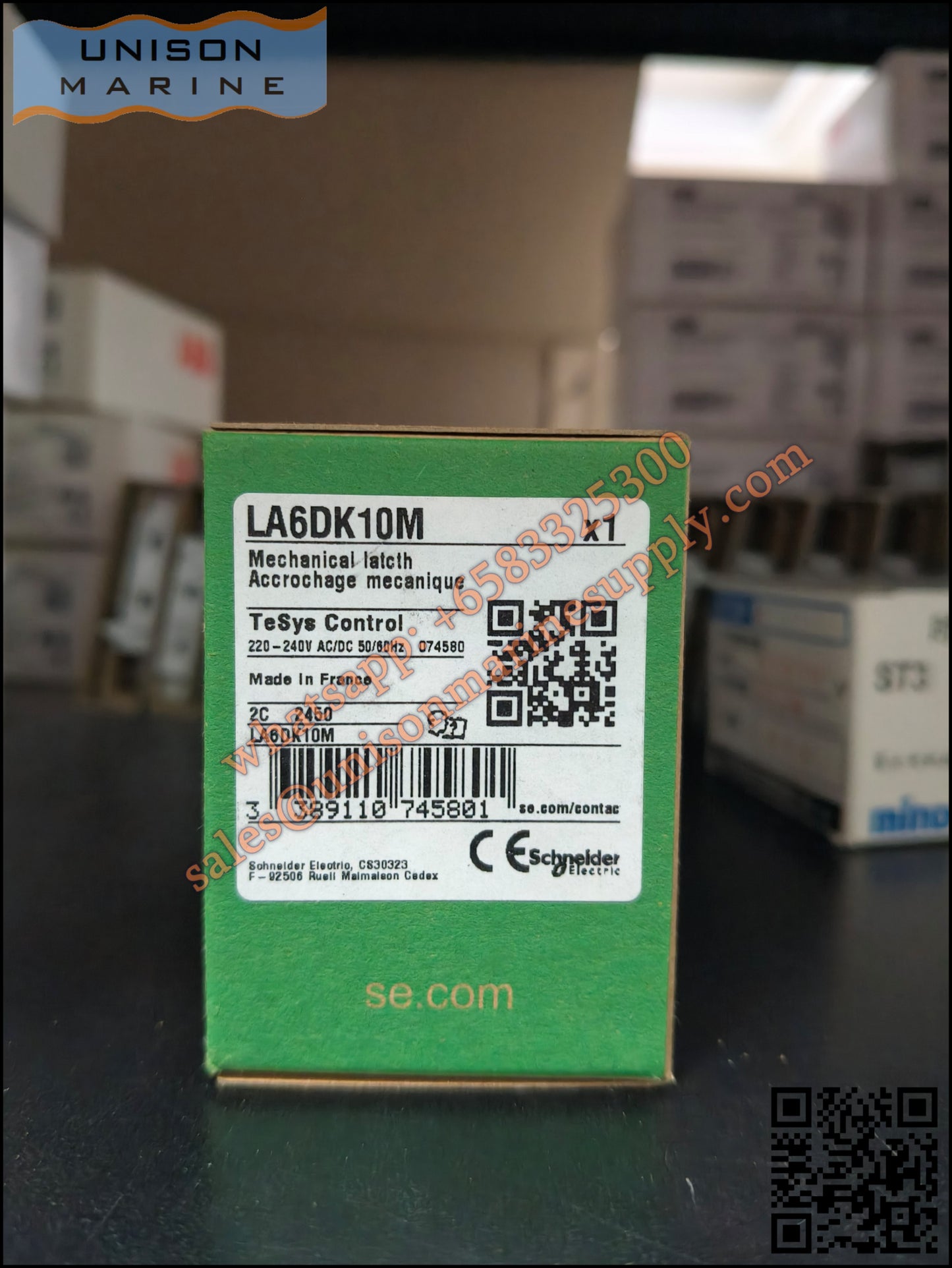 Schneider TeSys Deca Mechanical latch block : LA6DK10M