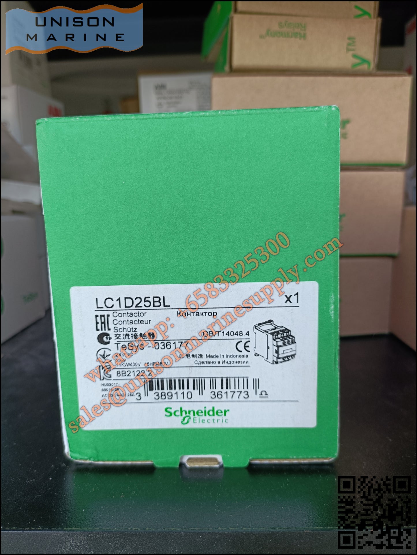 Schneider TeSys Deca Contactors : LC1D25BL
