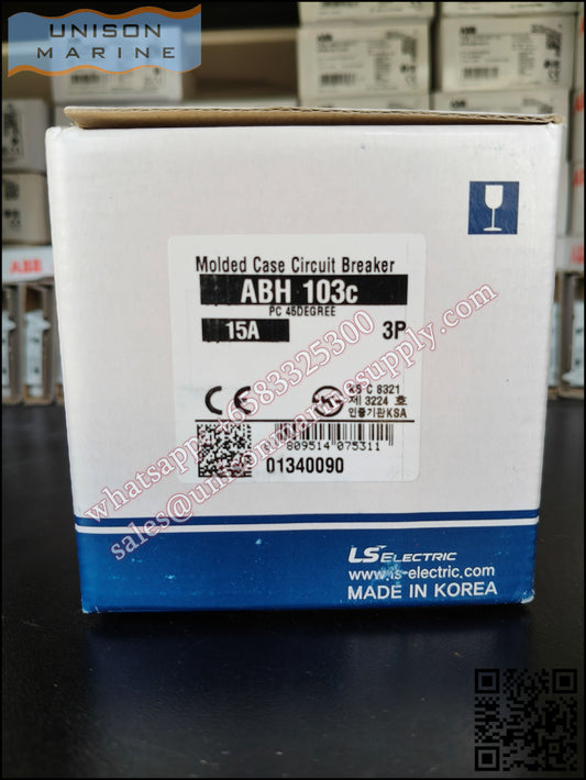 LS Metasol marine circuit breaker- ABH103C 3P 15A Fixed / Plug-in Type