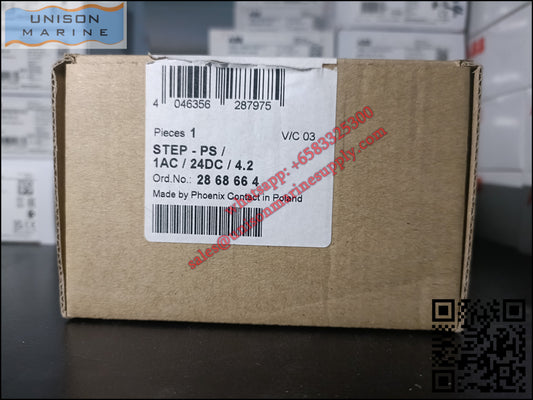Phoenix Contact DIN Rail Power Supply：STEP-PS/ 1AC/24DC/4.2,2868664