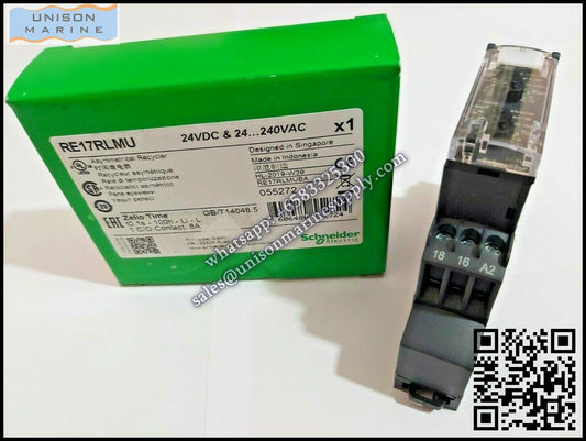 Schneider Harmony Timer Relays: RE17RLMU,asymmetrical flashing relay / 1 s..100 h - 24..240V
