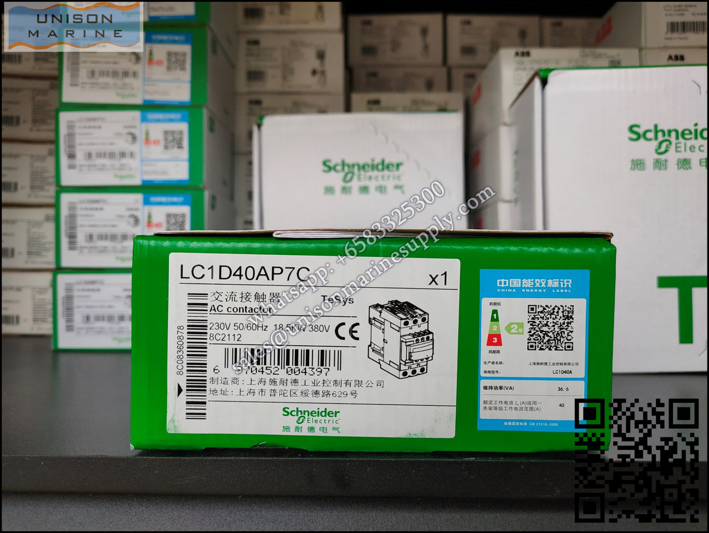 Schneider TeSys Deca Contactors : LC1D40AP7C