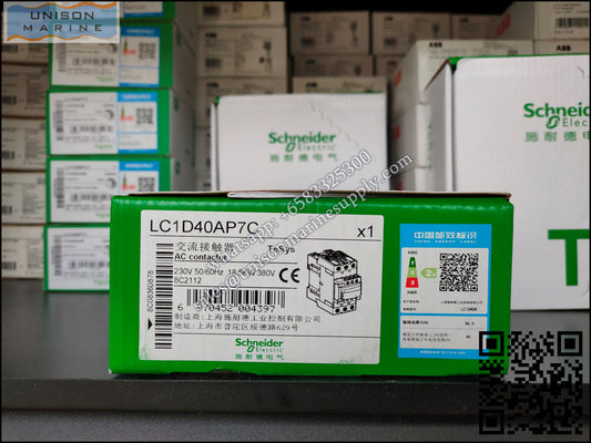 Schneider TeSys Deca Contactors : LC1D40AP7C