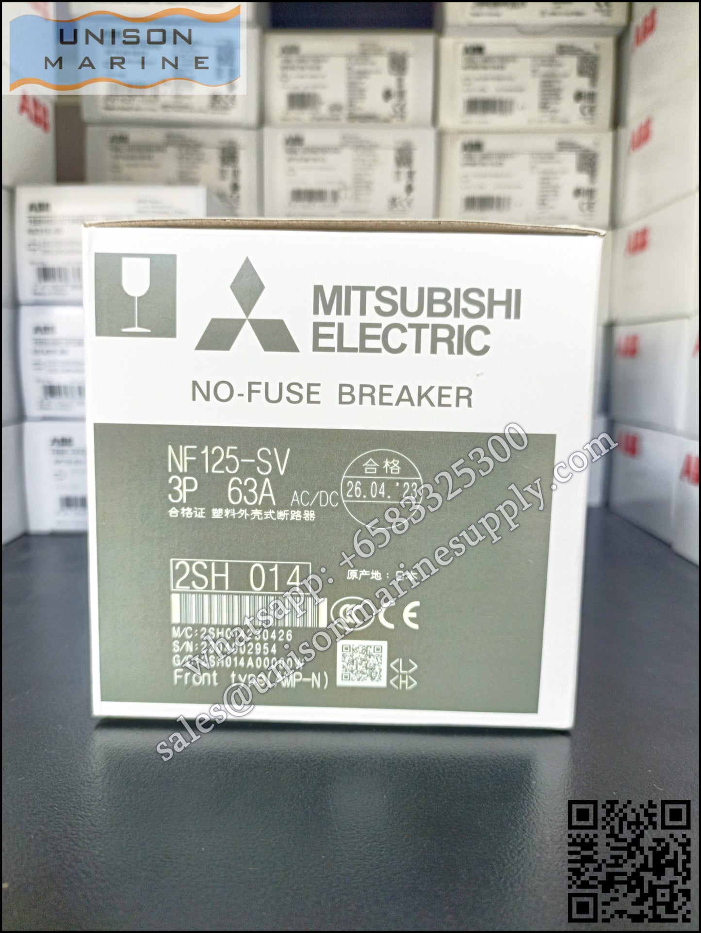 MITSUBISHI Low-voltage Circuit Breakers: NF125-SV 3P 63A