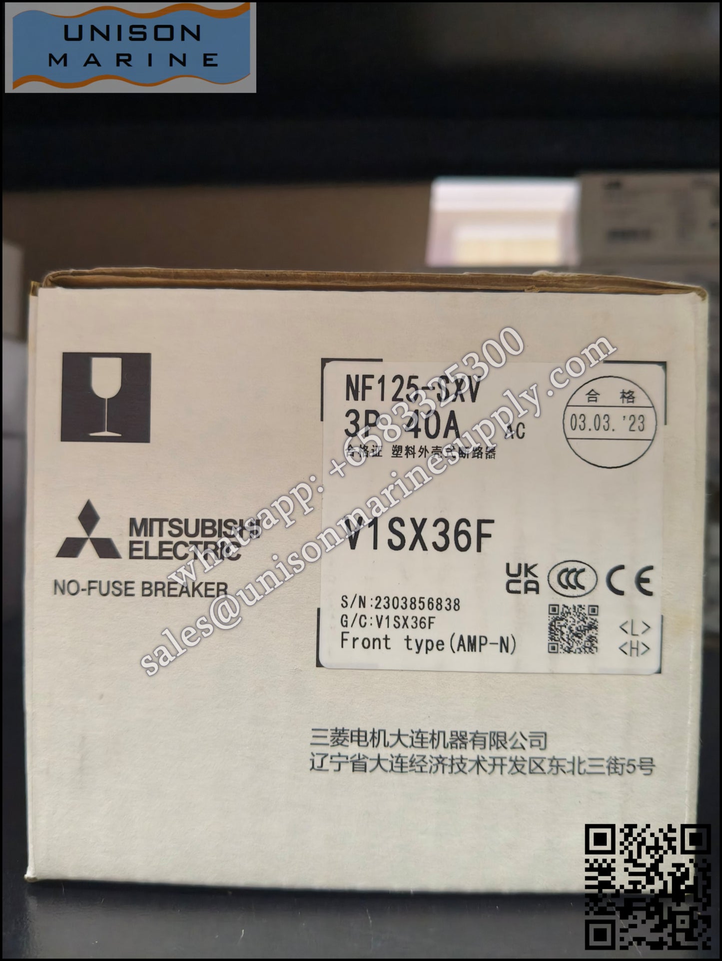 MITSUBISHI Low-voltage Circuit Breakers: NF125-SXV 3P 40A