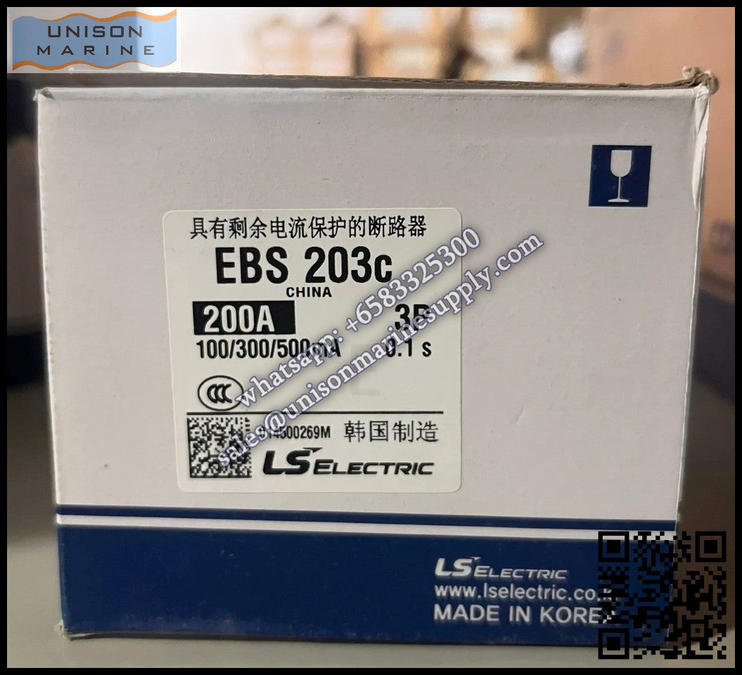 LS Metasol Earth Leakage Circuit Breaker - EBS203C 3P 200A