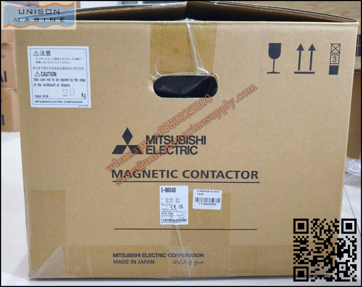 MITSUBISHI Magnetic Contactors: S-N800AB,2NO+2NC AC380-440V