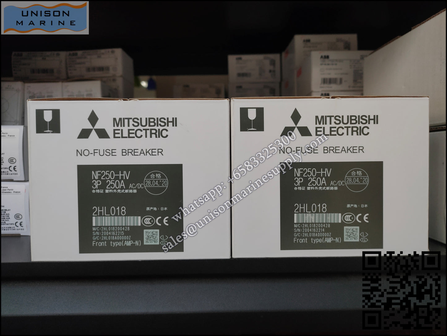 MITSUBISHI Low-voltage Circuit Breakers: NF250-HV 3P 250A