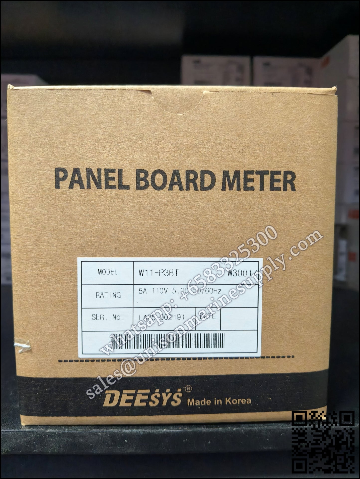 LIGHTSTAR Panel Board Meter: W11-P3B1,5A 110 5.00 50/60Hz
