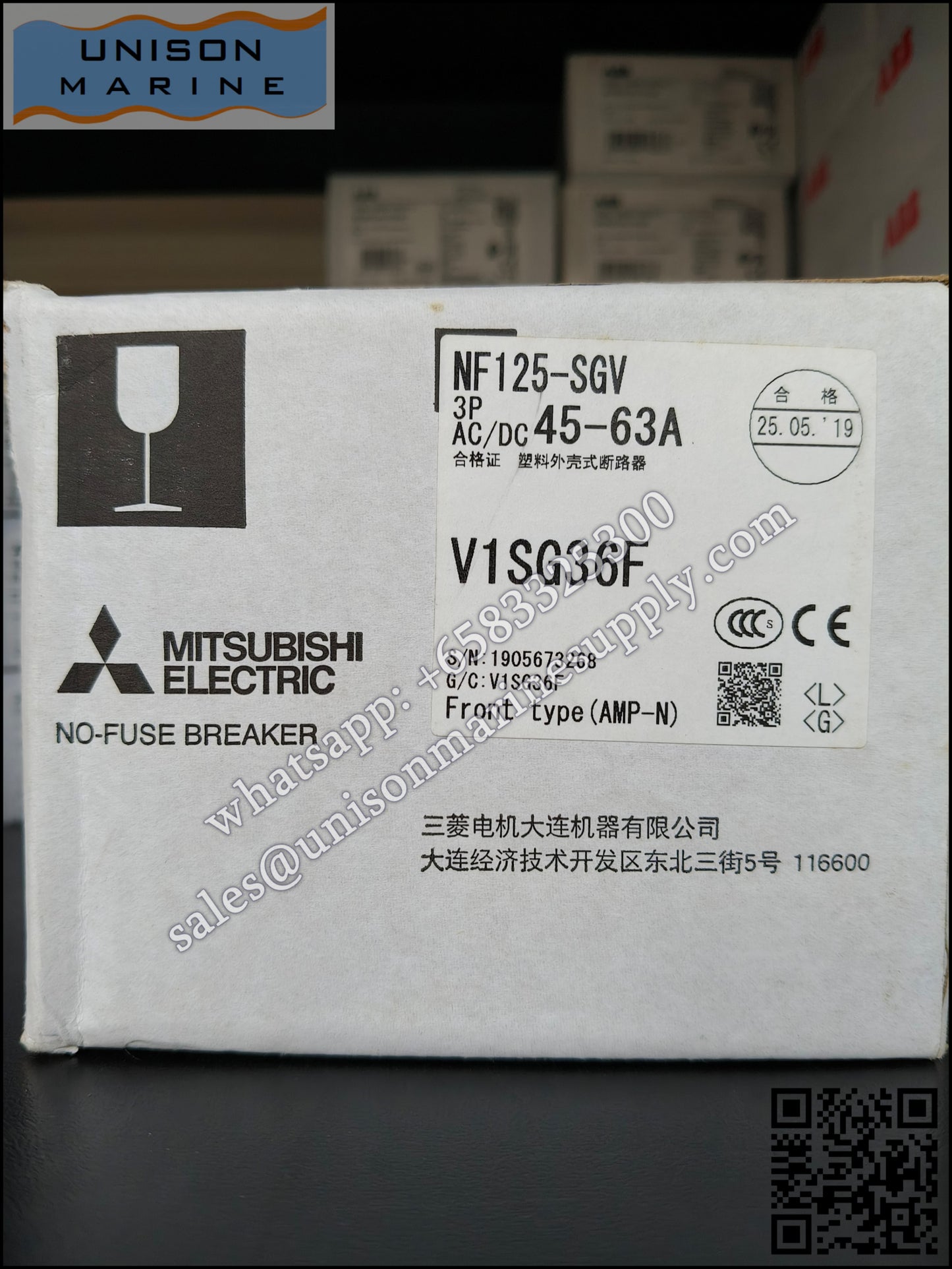 MITSUBISHI Low-voltage Circuit Breakers: NF125-SGV 3P 45-63A