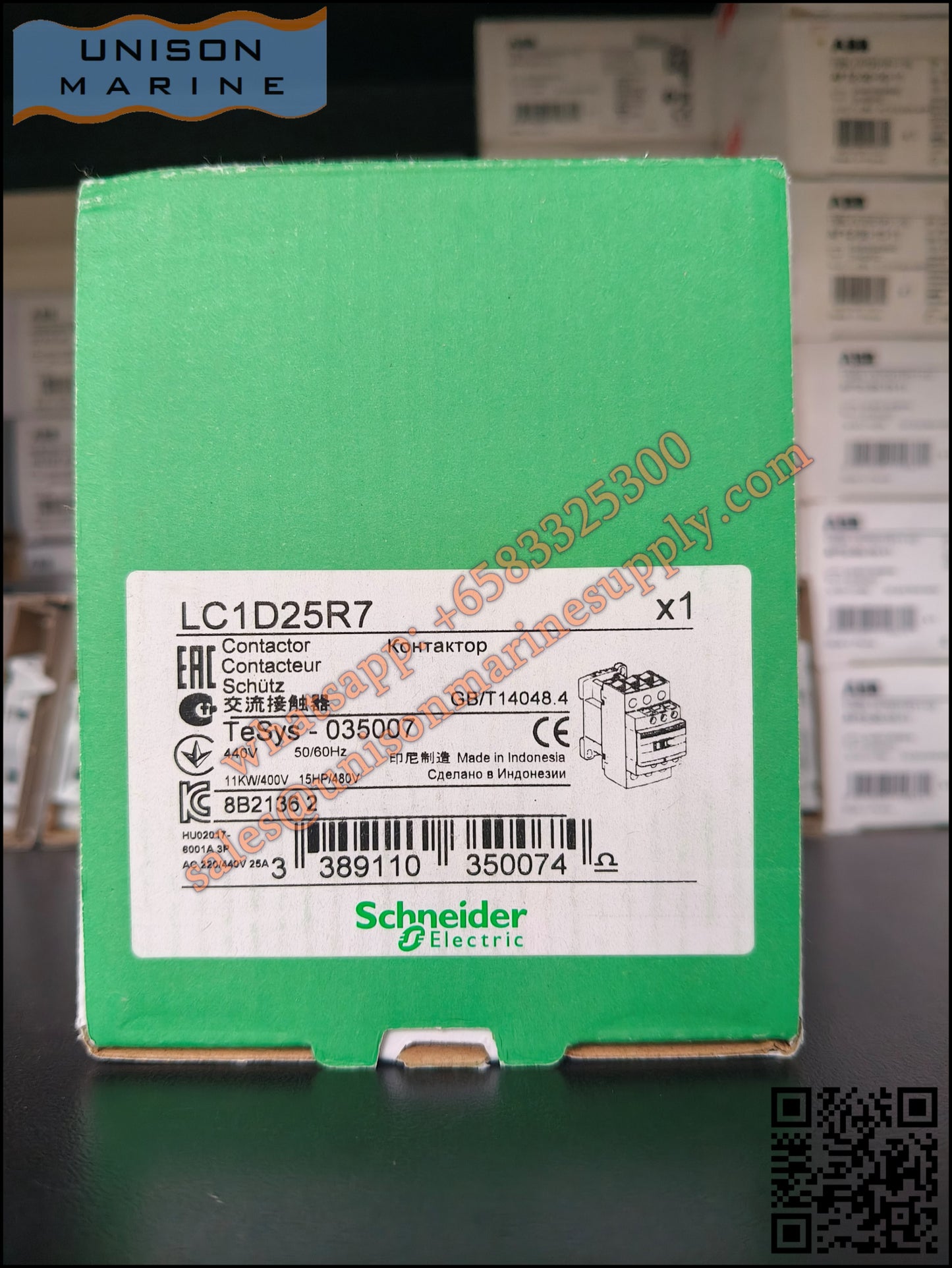 Schneider TeSys Deca Contactors : LC1D25R7
