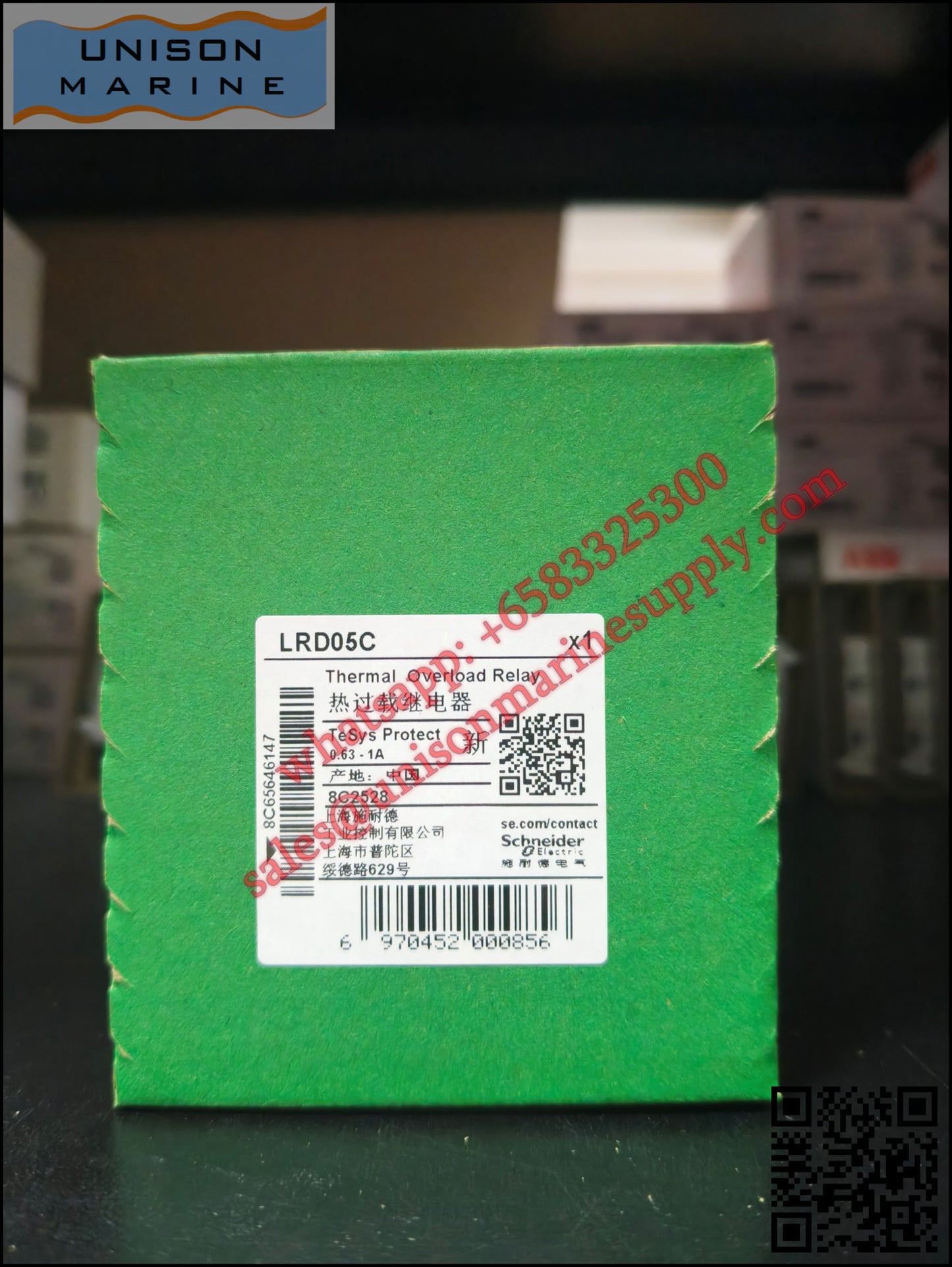 Schneider TeSys Deca Thermal overload relay: LRD05C, 0.63 to 1A