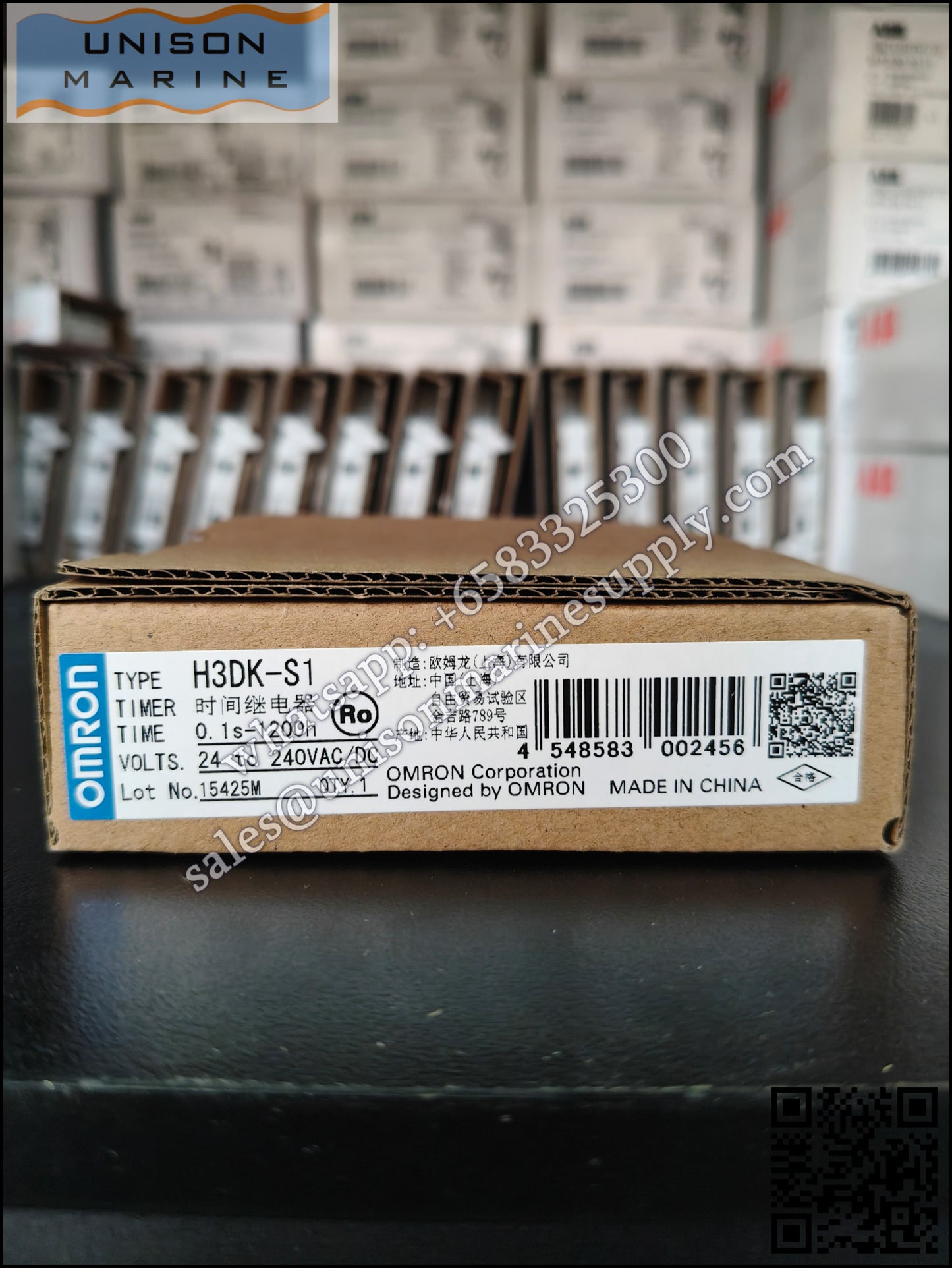 Omron DIN Rail Timer Relay: H3DK-S1 AC/DC24-240