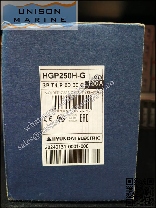 Hyundai Marine Circuit Breaker (MCCB) - HGP250H 3P 150A