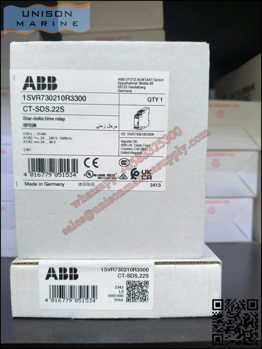 ABB Marine Time Relay CT-SDS.22S 2n/o,24-48VDC,24-240VAC