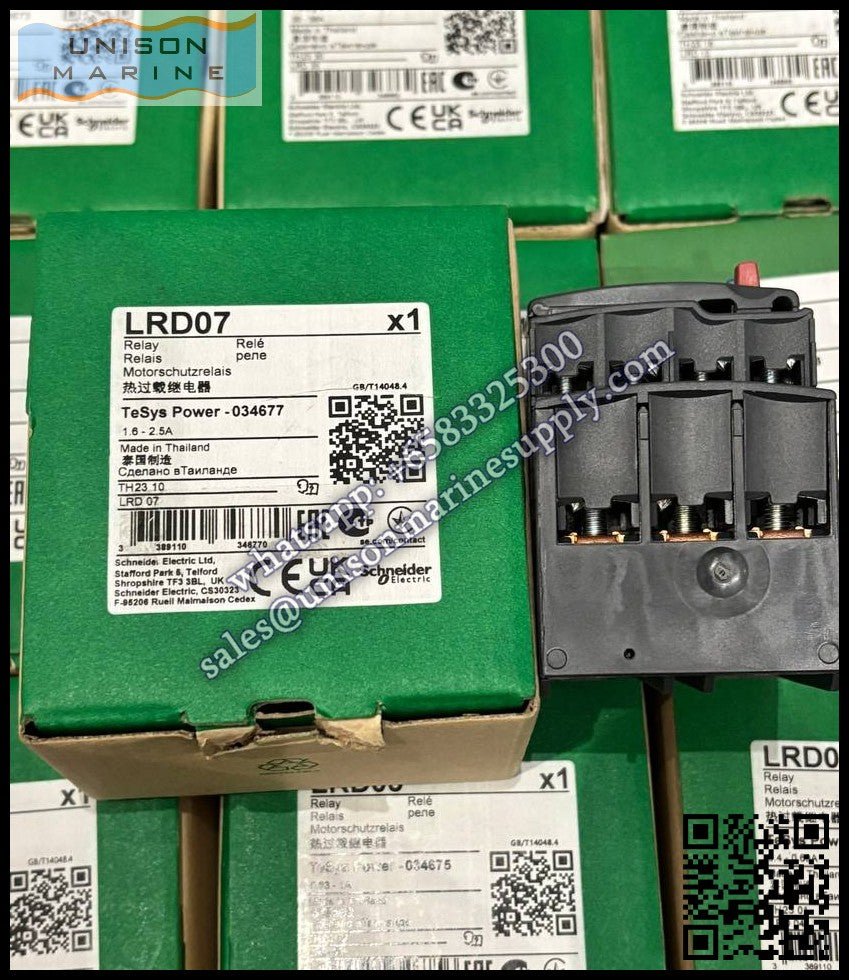 Schneider TeSys Deca Thermal overload relay: LRD07, 1.6 to 2.5A