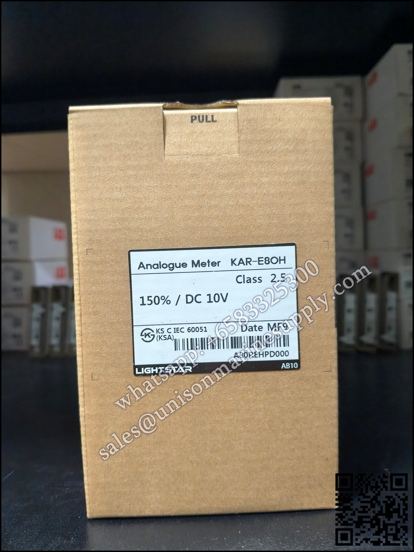 LIGHTSTAR Analogue Meter KAR-E8OH Class 2.5 150% / DC 10V