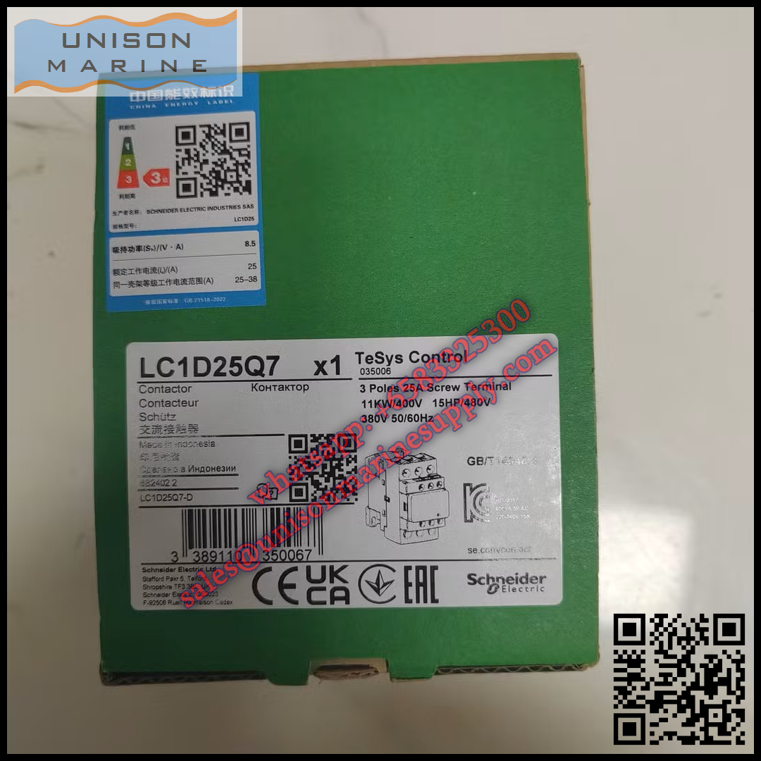Schneider TeSys Deca Contactors : LC1D25Q7