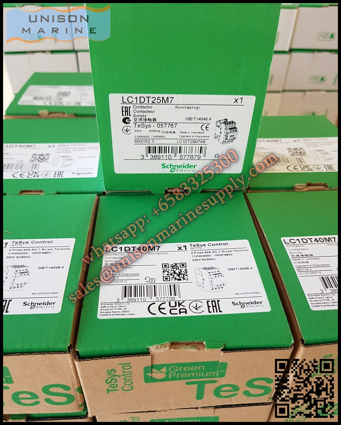 Schneider TeSys Deca Contactors :LC1DT25M7