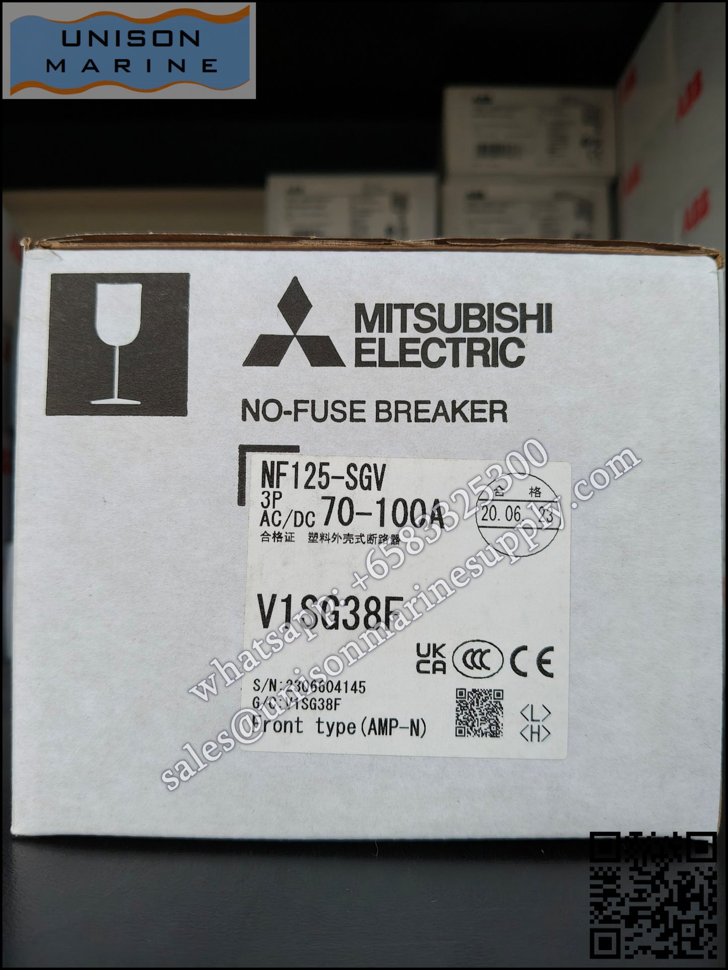 MITSUBISHI Low-voltage Circuit Breakers: NF125-SGV 3P 70-100A