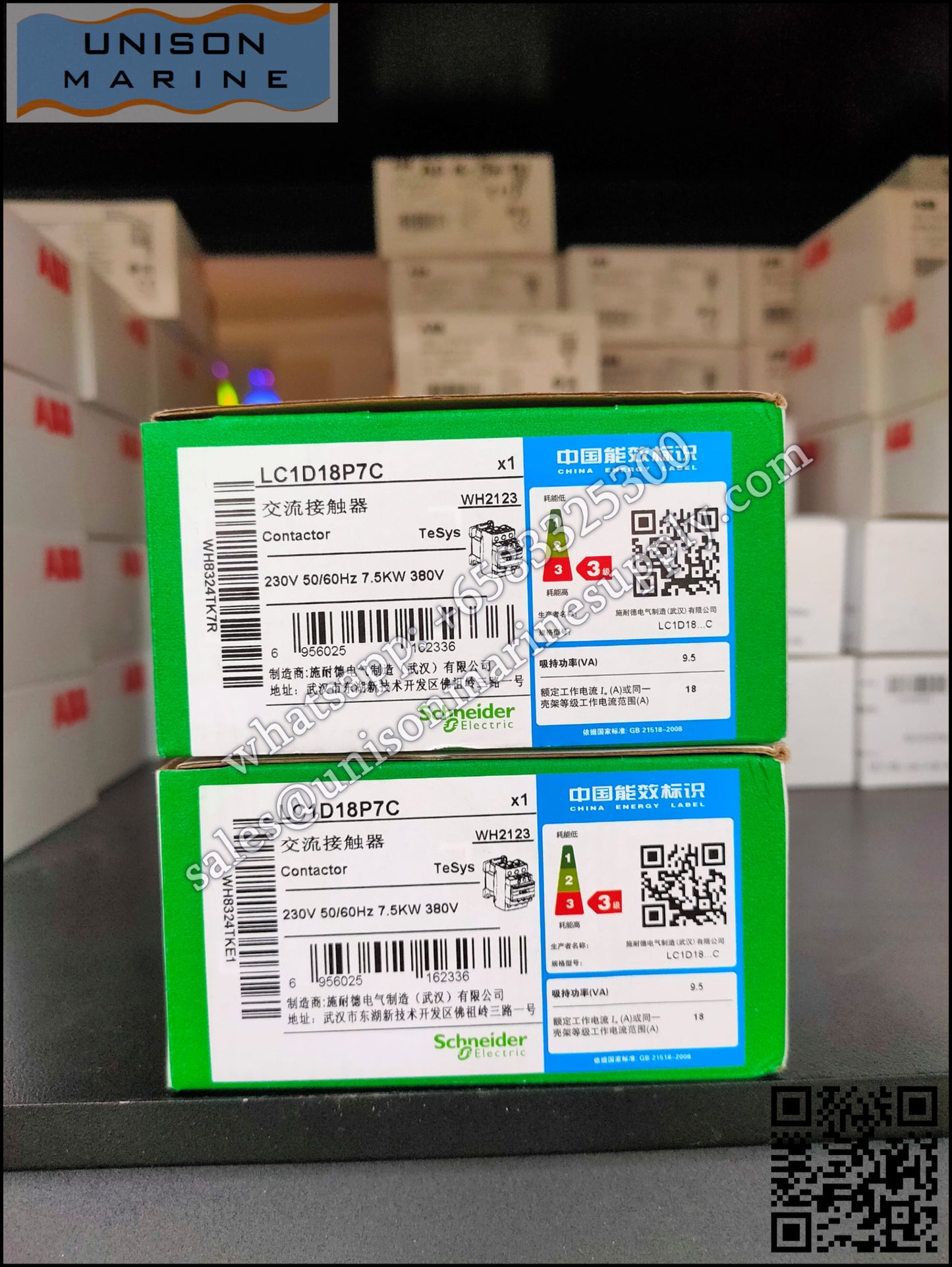 Schneider TeSys Deca Contactors : LC1D18P7C