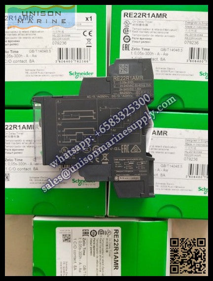 Schneider Harmony Timer Relays: RE22R1AMR, 0.05s..300h - 24..240VAC/DC