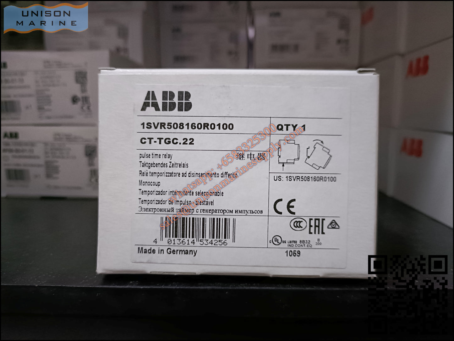 ABB Electronic Time Relay CT-TGC.22, 1SVR508160R0100
