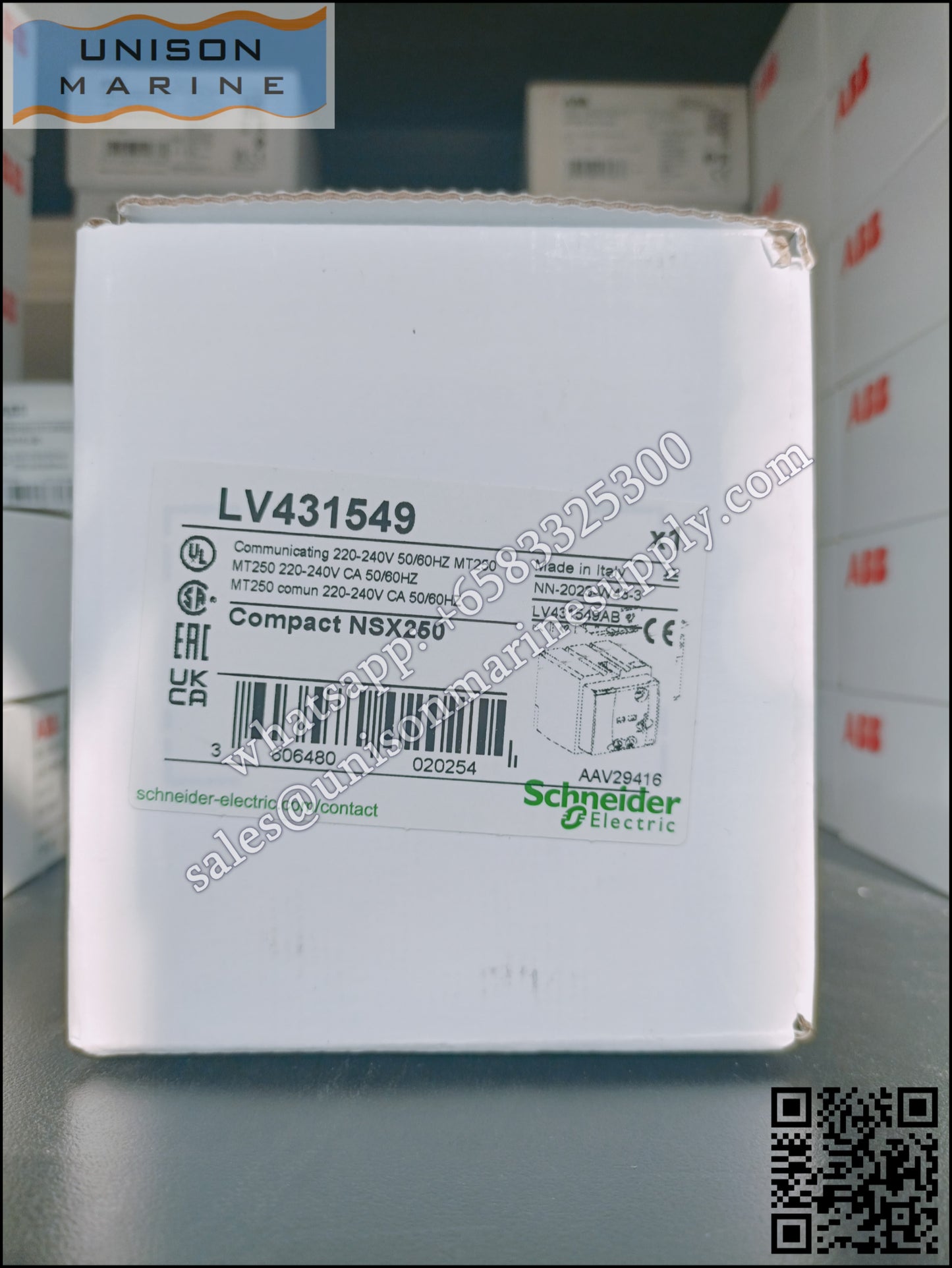 Schneider Electric circuit breaker：MT250 SDE adaptor - 220..240 V 50/60Hz,LV431549