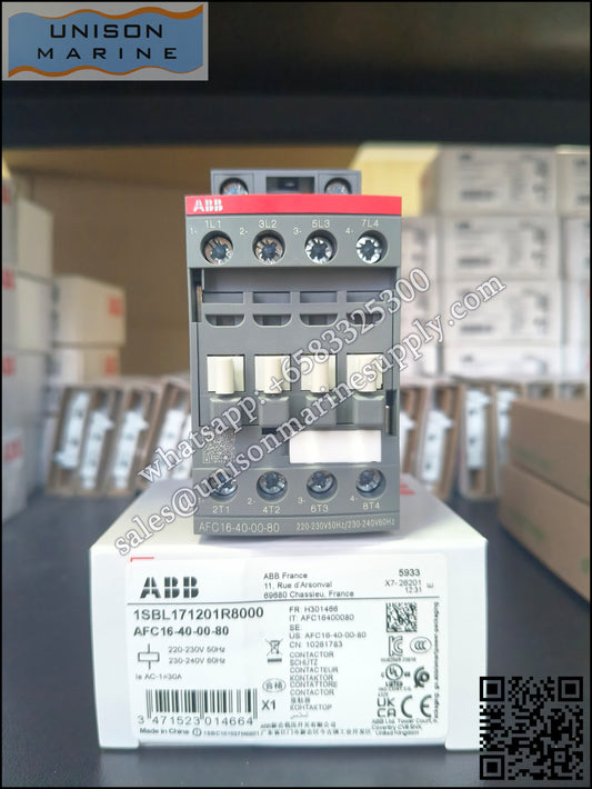 ABB Magnetic Contactors AF Series : AFC16-40-00-80*220-230V 50Hz/230-240V60Hz,1SBL171201R8000