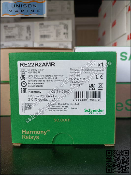 Schneider Harmony Timer Relays: RE22R2AMR,On and Off-delay timing relay,24~240V