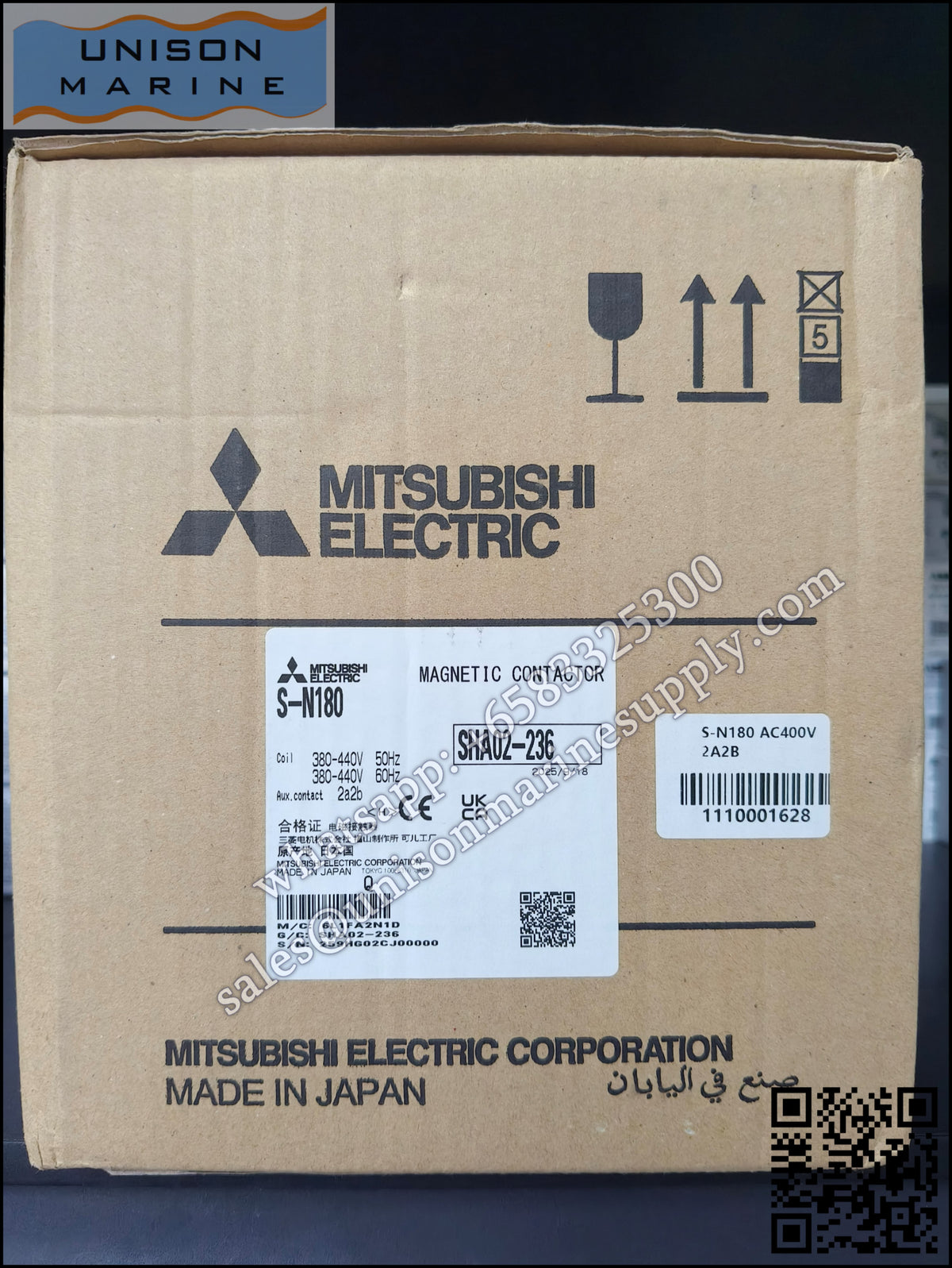 MITSUBISHI Magnetic Contactors: S-N180,2NO+2NC AC380-440V