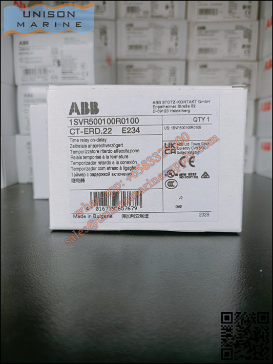 ABB Electronic Time Relay CT-ERD.22 24-48VDC/24-240VAC, 0.05s-100