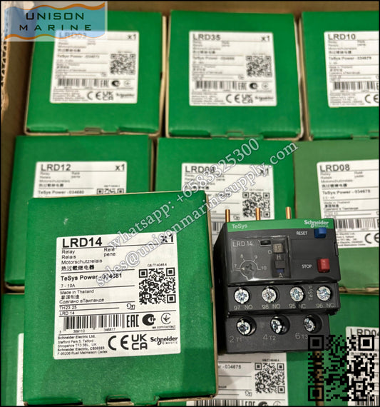 Schneider TeSys Deca Thermal overload relay: LRD14, 7 to 10A