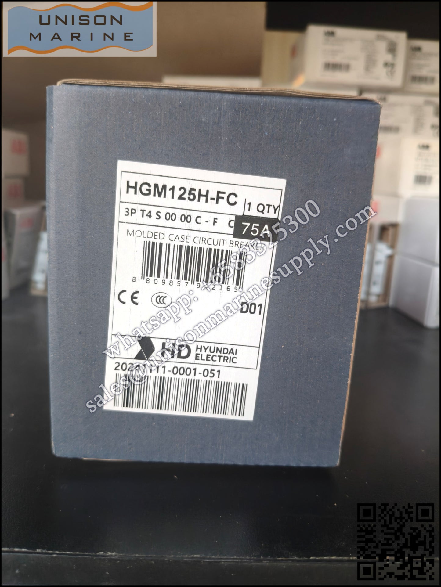 Hyundai Marine Circuit Breaker (MCCB) - HGM125H 3PT4S0000C 00075