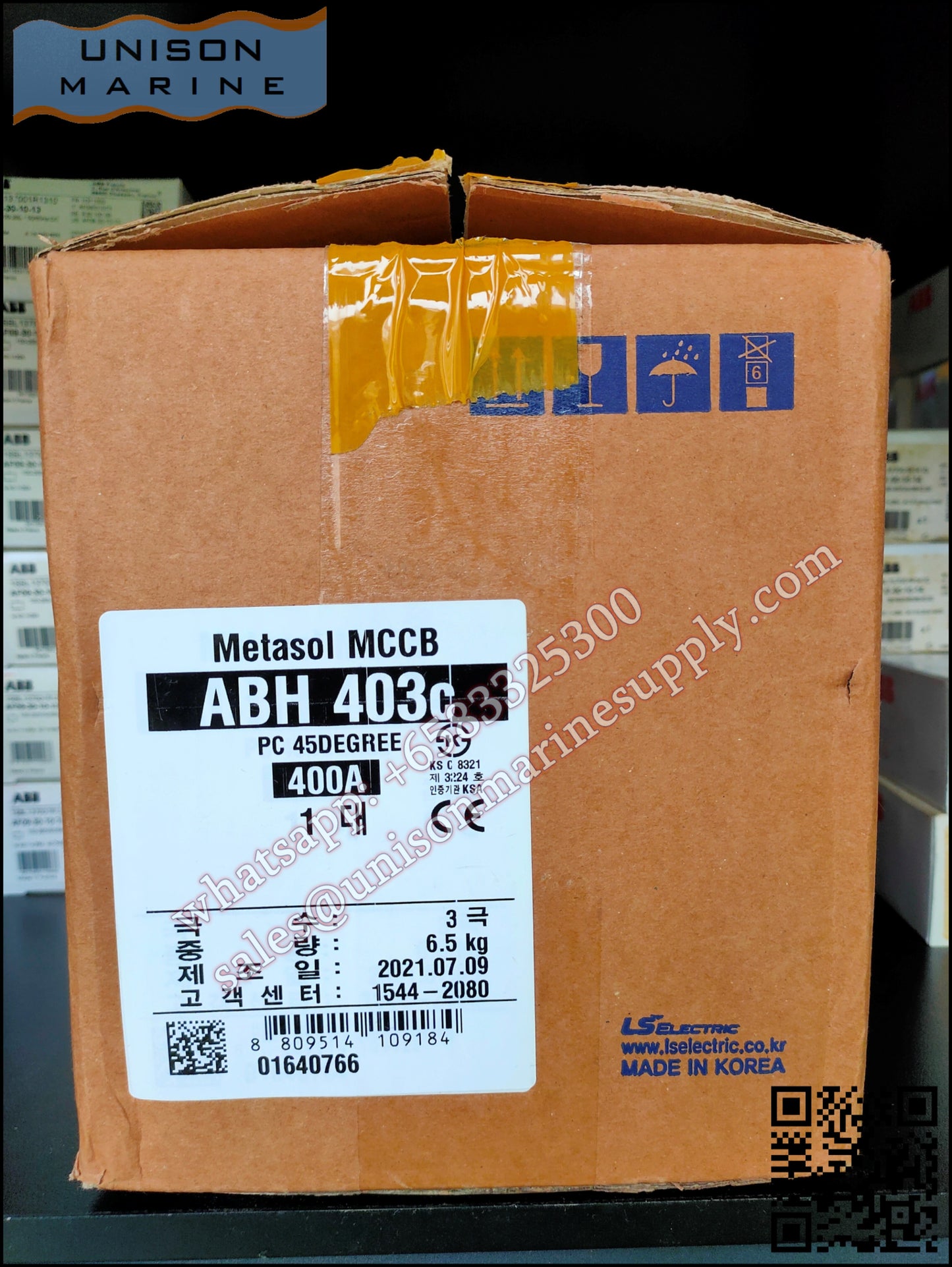 LS Metasol marine circuit breaker- ABH403C 3P 400A Fixed / Plug-in Type
