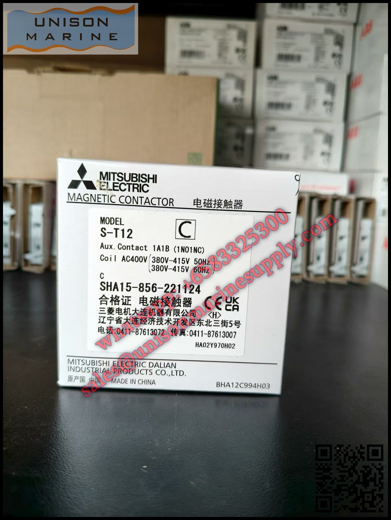 MITSUBISHI Magnetic Contactors: S-T12,1NO+1NC AC380-415V