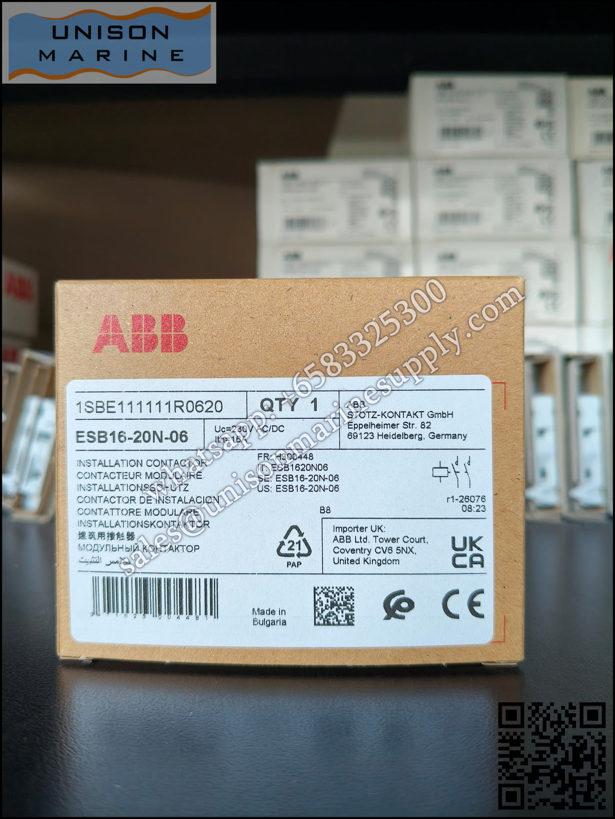 ABB Installation contactors ESB Series: ESB16-20N-06,1SBE111111R0620
