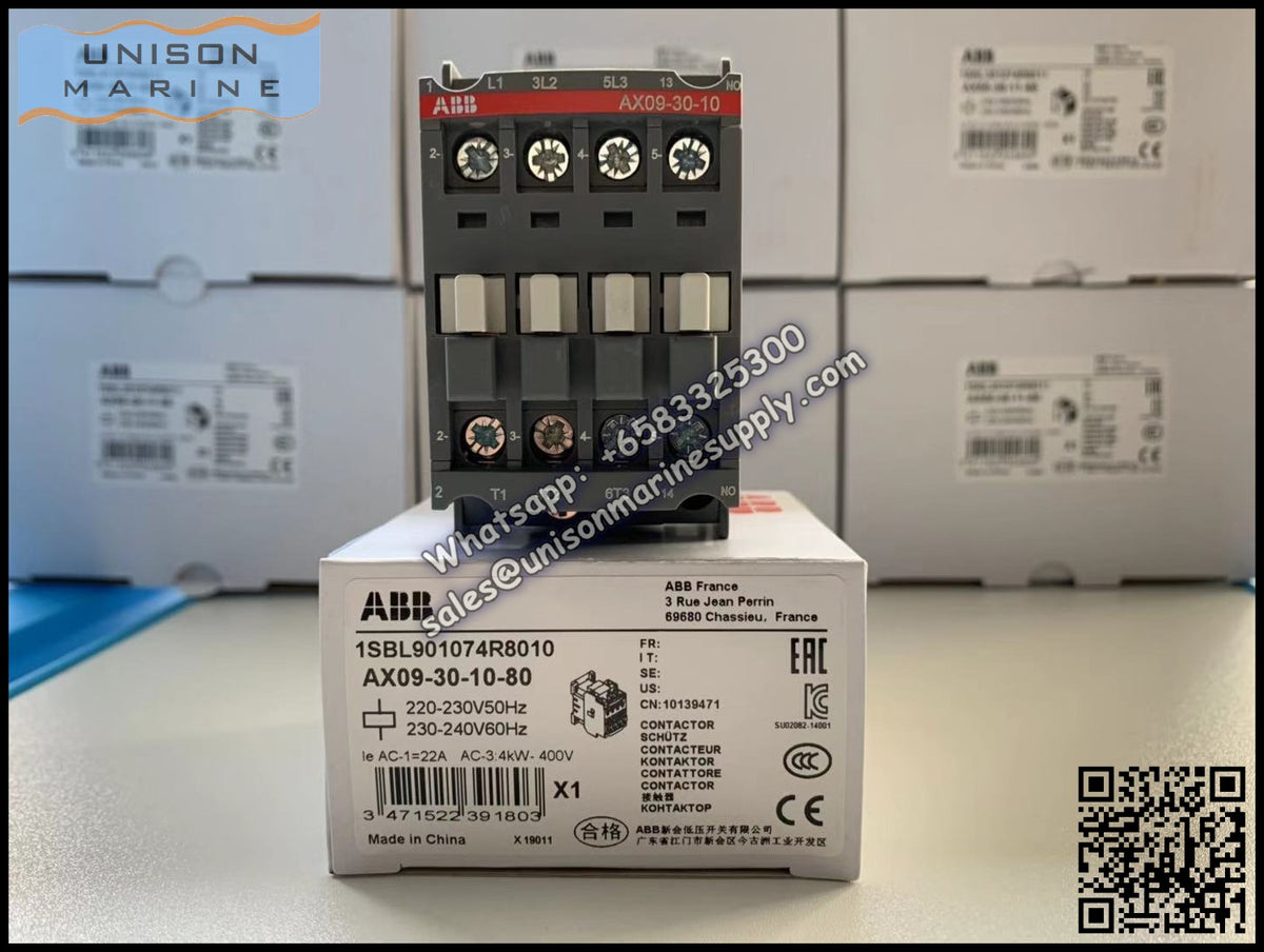 Contactor Modular Ax ABB Magnetic Contactors AX Series : AX09-30-10 – Unison Marine Supply