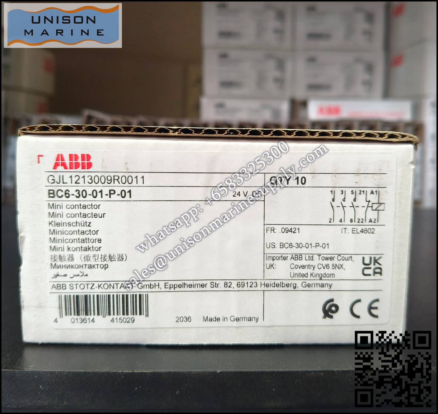 ABB B6, B7 series mini contactors: BC6-30-01-P-01,GJL1213009R0011