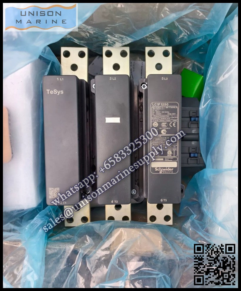 Schneider TeSys Deca Contactors : LC1F1250M7, 1260A 220VAC coil