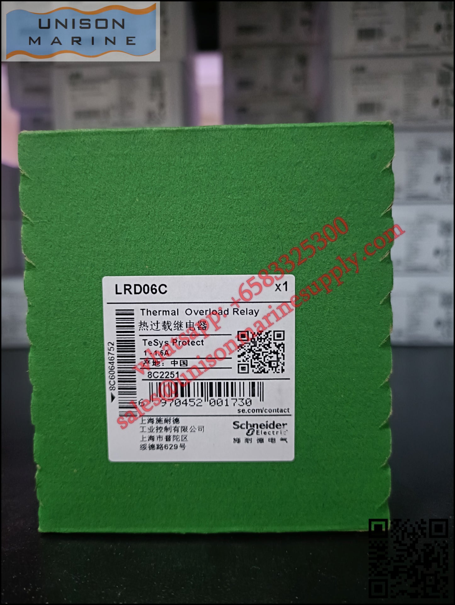 Schneider TeSys Deca Thermal overload relay: LRD06C, 1 to 1.6A