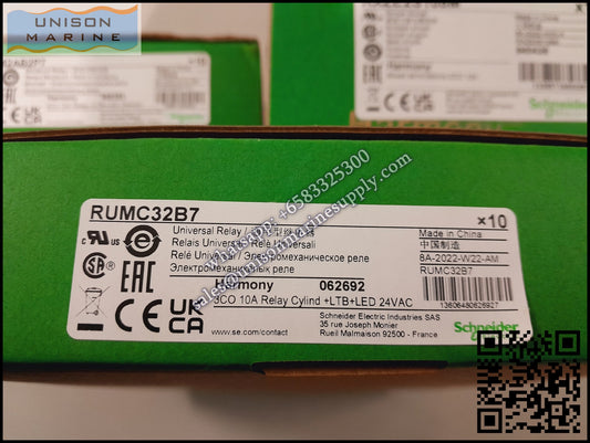 Schneider Harmony Electromechanical Relays: RUMC32B7, 10A 3C/O 24VAC