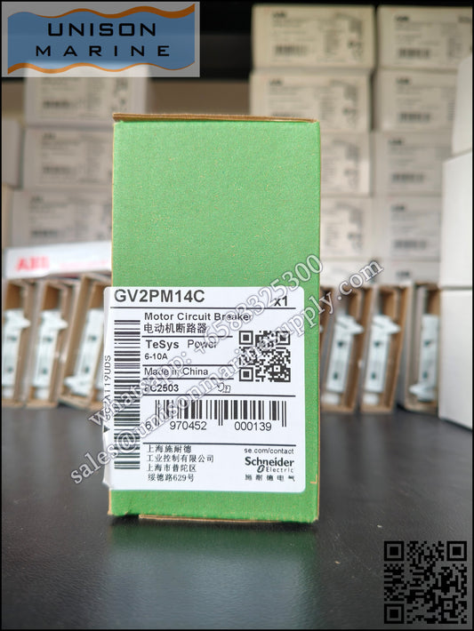 Schneider GV2 Motor circuit breaker: GV2PM14C, 3P 6-10 A