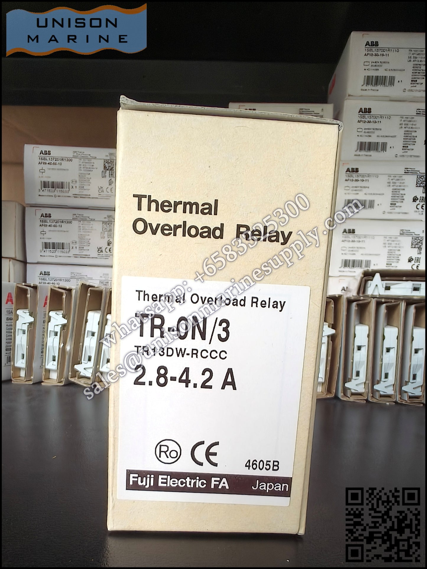 FUJI Thermal Overload Relay: TR-0N/3, Setting 2.8-4.2A